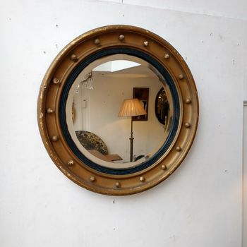 Regency round mirror