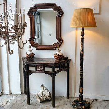 Antique elm console