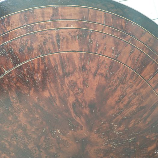 Antique ebonised lamp table