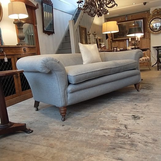 Large Howard & Sons type C19th chesterfield sofa