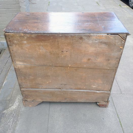 Early C18th oak cottage chest
