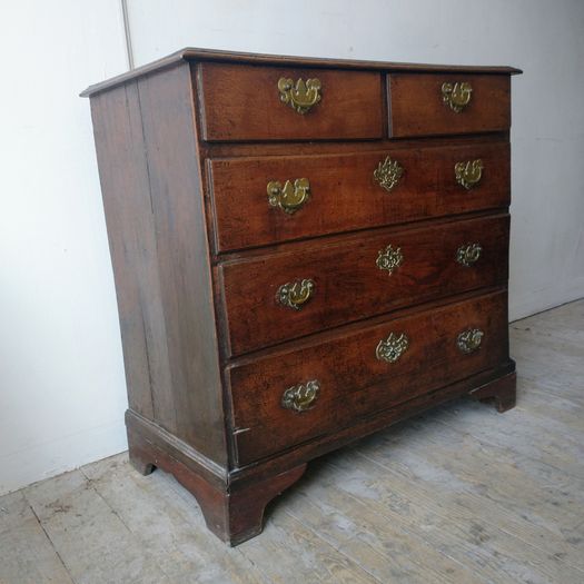 Early C18th oak cottage chest