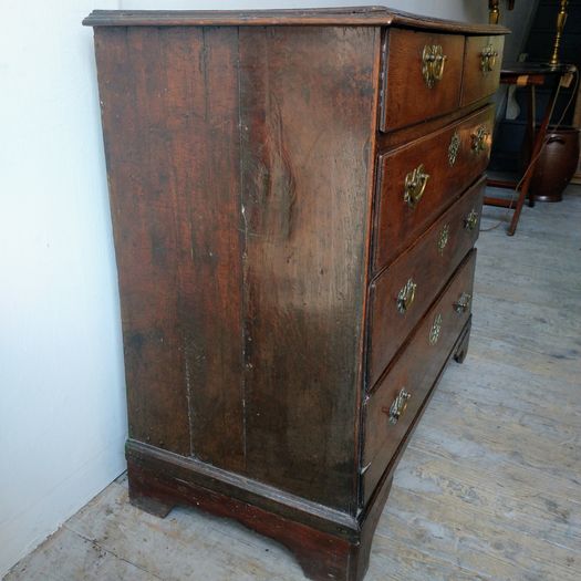 Early C18th oak cottage chest