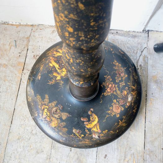 Interesting antique chinoiserie floor lamp
