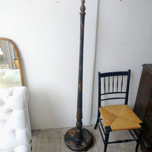 Interesting antique chinoiserie floor lamp