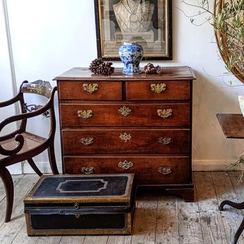 Early C18th oak cottage chest