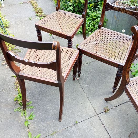 Set 4 Regency chairs