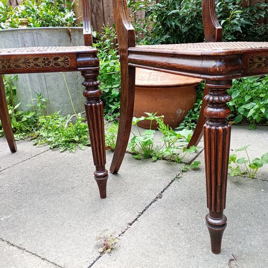Set 4 Regency chairs