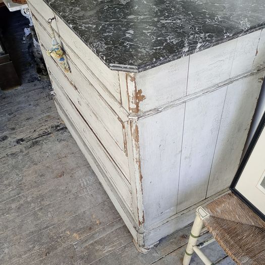 Louis Philippe old painted chest.