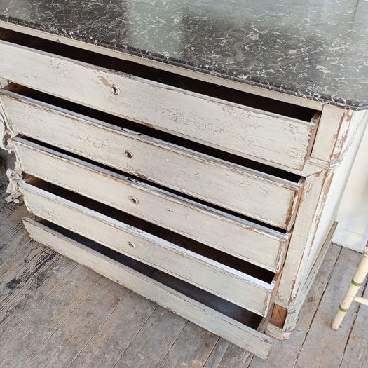 Louis Philippe old painted chest.