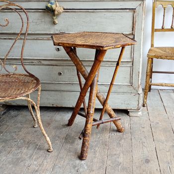 C19th bamboo table
