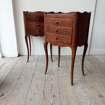 Pair of French bedside chests