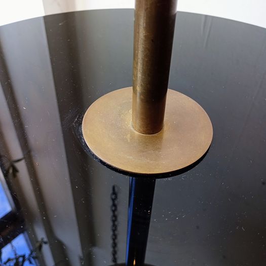 Mid century French brass floor lamp