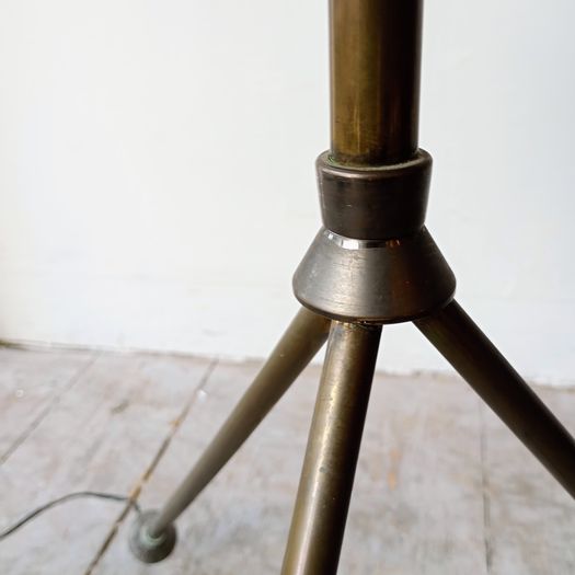 Mid century French brass floor lamp