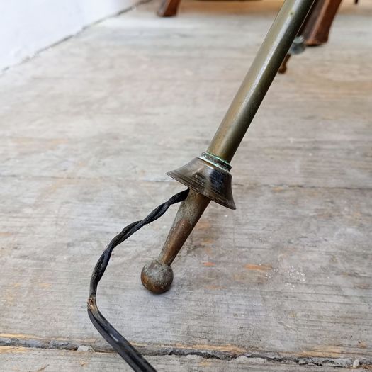 Mid century French brass floor lamp