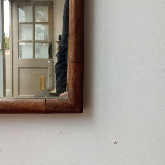 Tall Edwardian arched mirror