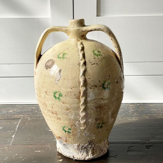 18th C Italian Ceramic Double Handled Jars - Sold Separately
