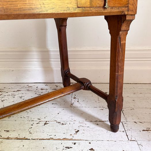 An Early 19th C Ten Drawer French Monastery Dining Table