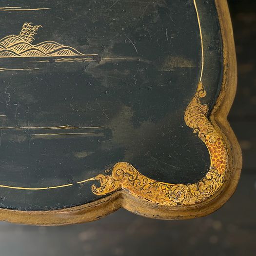 An 18th C Dutch Japanned Chinoiserie Chest