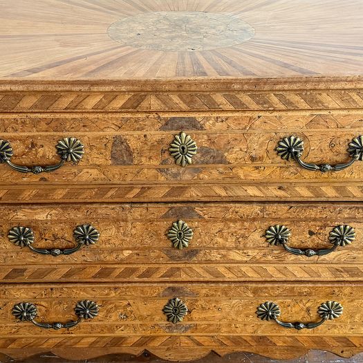 An 18th C French Parquetry Inlaid Commode of Beautiful Colour