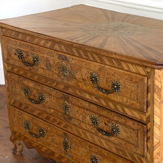 An 18th C French Parquetry Inlaid Commode of Beautiful Colour