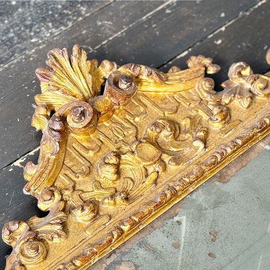 A Pair of Very Fine 18th Century Italian Giltwood Mirrors with Original Mercury Plates