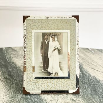 A 1940's French Eglomisé Mirrored Picture Frame