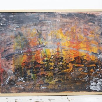 A 1960's Vibrant Abstract by French Artist Odette Buvat