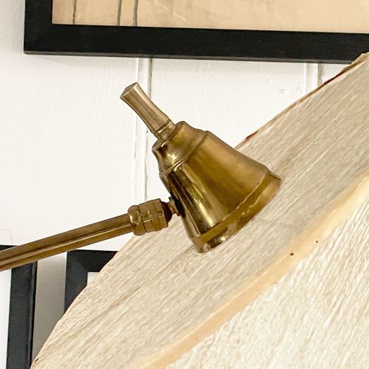 A 1950's French Adjustable Standing Lamp with Original Shade