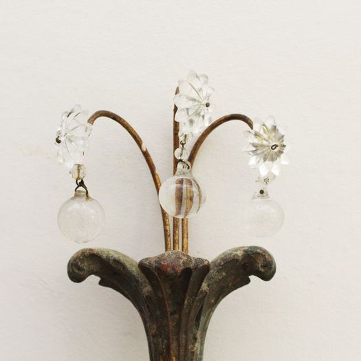 A Pair of 1950's French Neoclassical Wall Lights