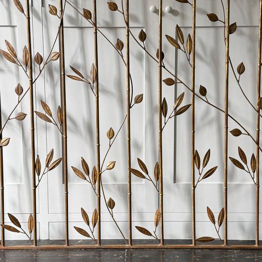 A 1950's Spanish Gilt Metal Decorative Screen