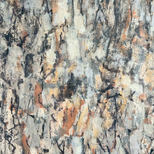 A 1950's Abstract Painting by Jean-Pierre Villeneuve