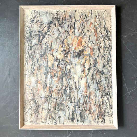 A 1950's Abstract Painting by Jean-Pierre Villeneuve