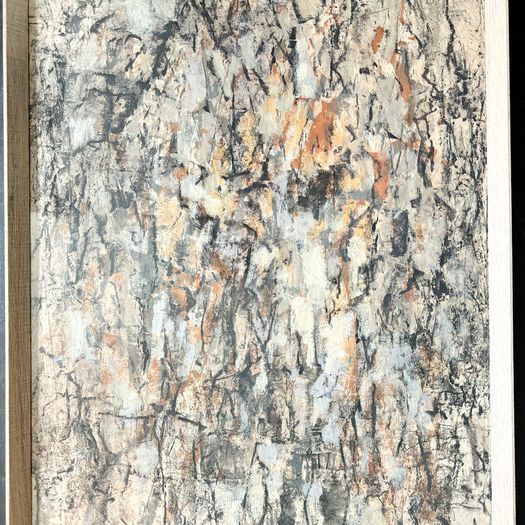 A 1950's Abstract Painting by Jean-Pierre Villeneuve