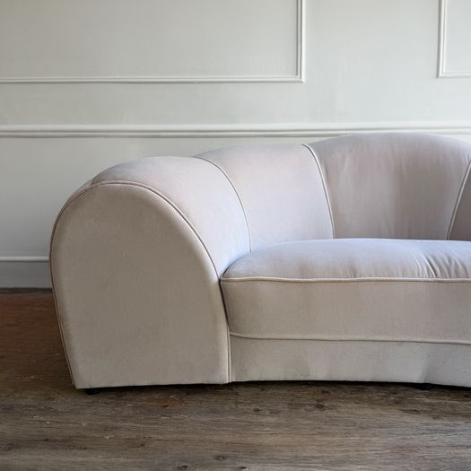 A Rare 1970's Croissant Sofa in the Manner of Raphael Raffel
