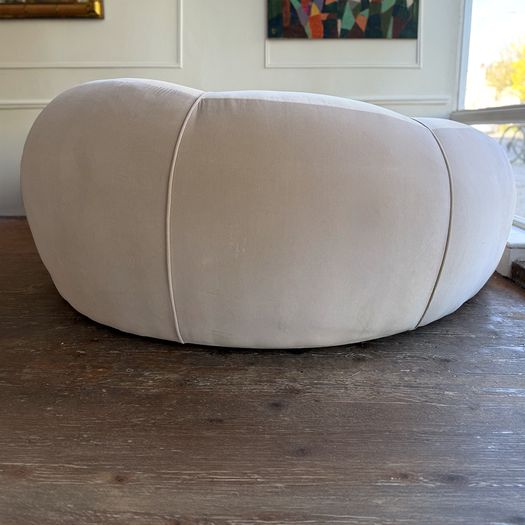 A Rare 1970's Croissant Sofa in the Manner of Raphael Raffel