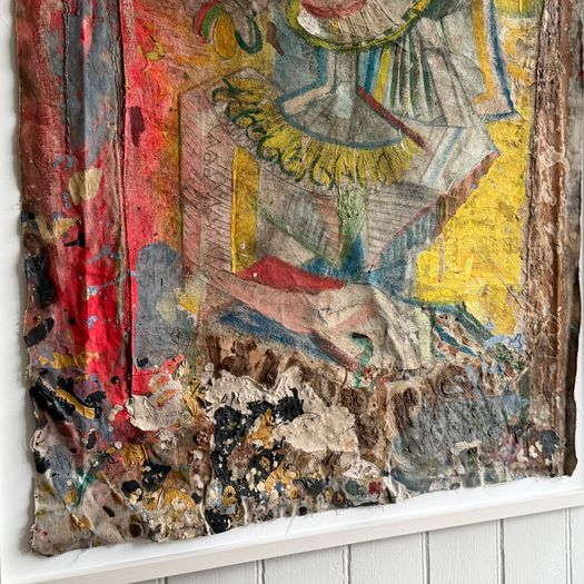 'The Bride' Mixed Media Abstract on Canvas