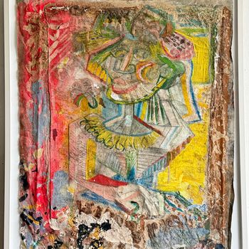 'The Bride' Mixed Media Abstract on Canvas