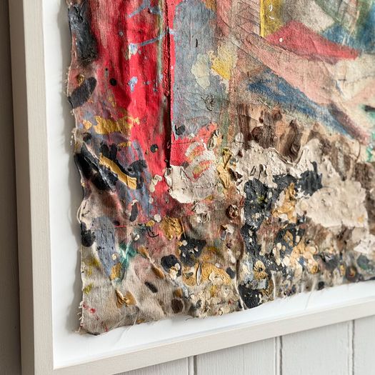 'The Bride' Mixed Media Abstract on Canvas