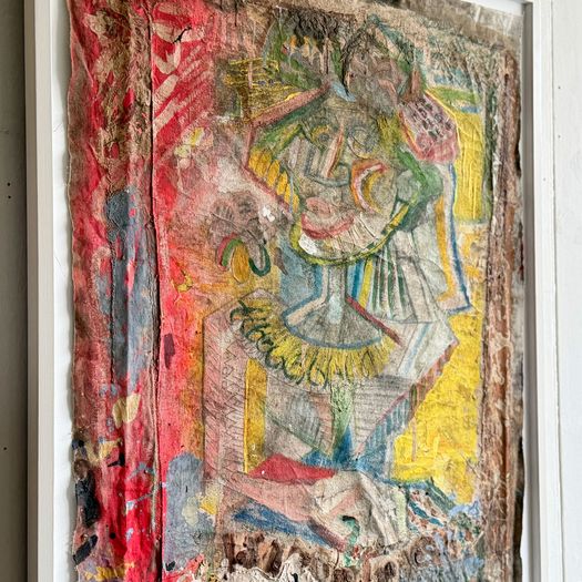 'The Bride' Mixed Media Abstract on Canvas