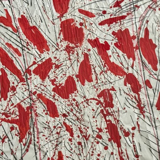 A 1970's Abstract on Paper by Angel Darisio
