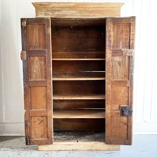 A Late 17th Century Italian Cupboard with Triple Panelled Doors