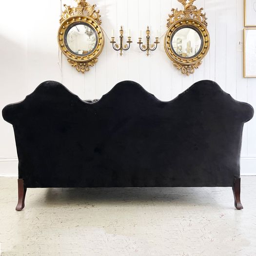 An Impressive 19th C Carved Mahogany Sofa