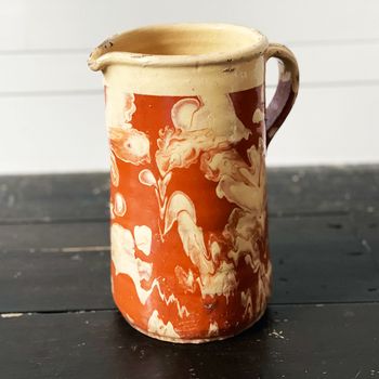 Late 19th C Southern Italian Glazed Ceramic Jug 2