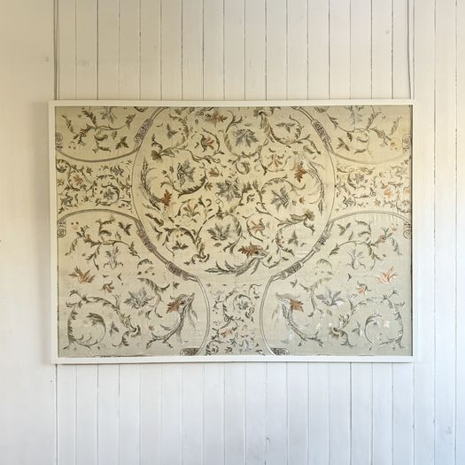 A 19th C Chinese Export Silk Framed Embroidery