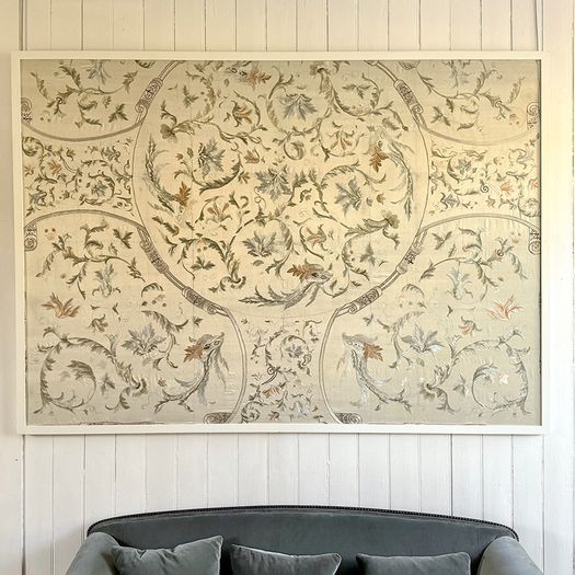 A 19th C Chinese Export Silk Framed Embroidery