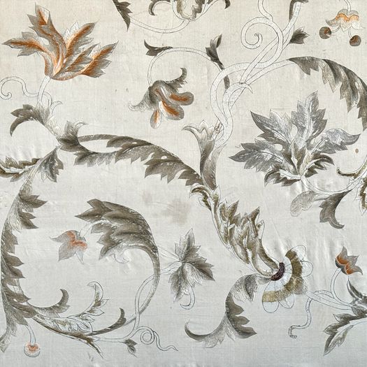 A 19th C Chinese Export Silk Framed Embroidery