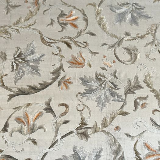 A 19th C Chinese Export Silk Framed Embroidery