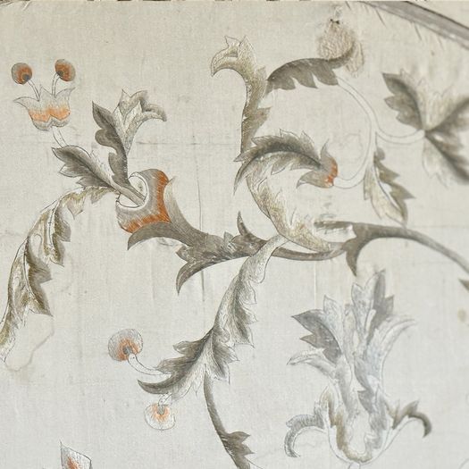 A 19th C Chinese Export Silk Framed Embroidery