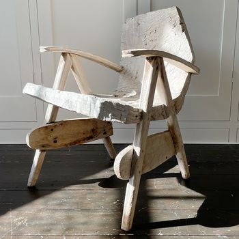 A 19th Century French Folk Art Bergere Chair